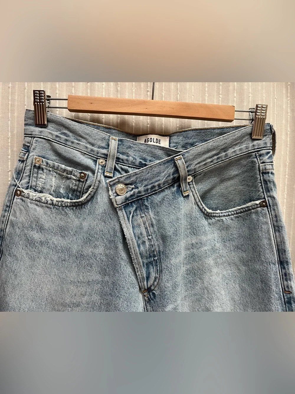 Agolde Light Blue Relaxed Straight Jeans size 26